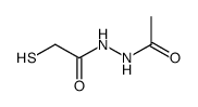 mercapto-acetic acid, 2-acetylhydrazide Structure