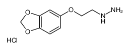 [2-(1,3-benzodioxol-5-yloxy)ethylamino]azanium,chloride结构式