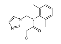 2-chloro-N-(2,6-dimethyl-phenyl)-N-imidazol-1-ylmethyl-acetamide Structure