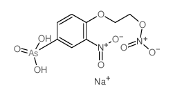 [3-nitro-4-(2-nitrooxyethoxy)phenyl]arsonic acid structure