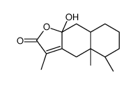 (4aR,5S,8aR,9aR)-9a-hydroxy-3,4a,5-trimethyl-5,6,7,8,8a,9-hexahydro-4H-benzo[f][1]benzofuran-2-one结构式