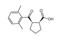 CIS-2-(2,6-DIMETHYLBENZOYL)CYCLOPENTANE-1-CARBOXYLIC ACID结构式