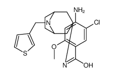 4-amino-5-chloro-2-methoxy-N-[8-(thiophen-3-ylmethyl)-8-azabicyclo[3.2 .1]oct-3-yl]benzamide structure