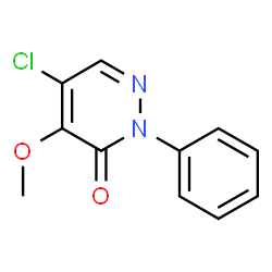 5-CHLORO-4-METHOXY-2-PHENYL-3(2H)-PYRIDAZINONE structure