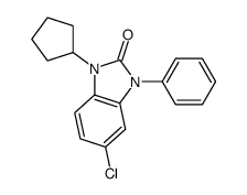 1-Cyclopentyl-3-phenyl-5-chloro-benzimidazolin-2-one Structure