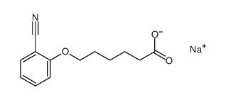 monosodium salt of 6-(2-cyanophenoxy)hexanoic acid Structure