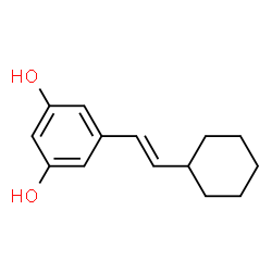 1,3-Benzenediol, 5-[(1E)-2-cyclohexylethenyl]- (9CI) structure