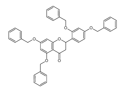 2',4',5,7-tetrakis(benzyloxy)flavanone结构式