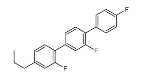 2-fluoro-1-[3-fluoro-4-(4-fluorophenyl)phenyl]-4-propylbenzene结构式