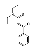 N-(diethylcarbamothioyl)benzenecarboximidoyl chloride Structure