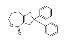 2,2-diphenyl-3,6,7,8-tetrahydrofuro[3,2-c]oxepin-4-one Structure