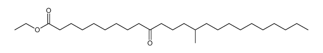 ETHYL 10-KETO-14-METHYLTETRACOSANOATE结构式