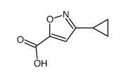 3-cyclopropyl-5-isoxazolecarboxylic acid(SALTDATA: FREE) Structure