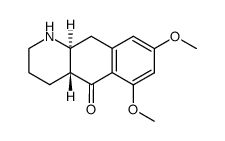 trans-6,8-dimethoxy-5-keto-1,2,3,4,4a,5,10,10a-octahydrobenzoquinoline Structure