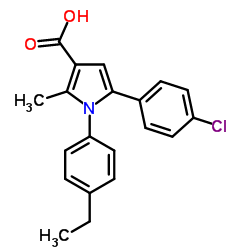 5-(4-CHLORO-PHENYL)-1-(4-ETHYL-PHENYL)-2-METHYL-1H-PYRROLE-3-CARBOXYLIC ACID picture