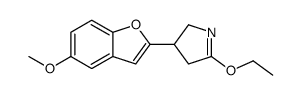 5-ethoxy-3-(5-methoxy-1-benzofuran-2-yl)-3,4-dihydro-2H-pyrrole结构式