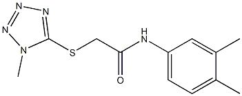 N-(3,4-dimethylphenyl)-2-(1-methyltetrazol-5-yl)sulfanylacetamide Structure