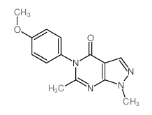 4-(4-methoxyphenyl)-3,9-dimethyl-2,4,8,9-tetrazabicyclo[4.3.0]nona-2,7,10-trien-5-one picture