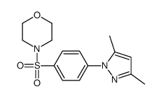 4-[4-(3,5-dimethylpyrazol-1-yl)phenyl]sulfonylmorpholine Structure