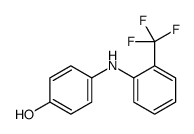 4-[2-(trifluoromethyl)anilino]phenol结构式