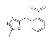 2-methyl-5-[(2-nitrophenyl)methyl]-1,3,4-oxadiazole结构式