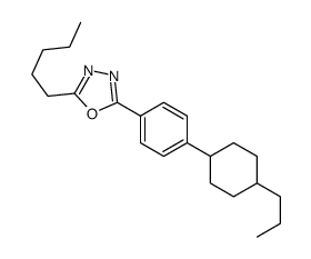 2-pentyl-5-[4-(4-propylcyclohexyl)phenyl]-1,3,4-oxadiazole结构式