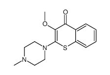 3-methoxy-2-(4-methylpiperazin-1-yl)thiochromen-4-one Structure