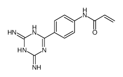 N-[4-(4,6-diamino-1,3,5-triazin-2-yl)phenyl]prop-2-enamide Structure