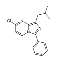 2-Chloro-8-isobutyl-4-methyl-6-phenyl-imidazo[1,5-a]pyrimidine Structure