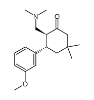 2-dimethylaminomethyl-3-(3-methoxyphenyl)-5,5-dimethylcyclohexanone结构式