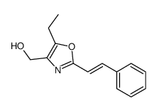 [5-ethyl-2-(2-phenylethenyl)-1,3-oxazol-4-yl]methanol Structure