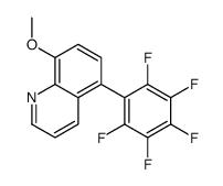 8-methoxy-5-(2,3,4,5,6-pentafluorophenyl)quinoline Structure