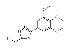 5-(CHLOROMETHYL)-3-(3,4,5-TRIMETHOXYPHENYL)-1,2,4-OXADIAZOLE structure