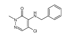 3(2H)-Pyridazinone, 5-chloro-2-methyl-4-[(phenylmethyl)amino] Structure