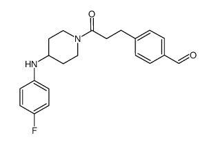 4-(3-(4-((4-fluorophenyl)amino)-1-piperidinyl)-3-oxopropyl)-benzaldehyde Structure