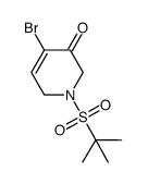 4-bromo-1-(tert-butylsulfonyl)-1,6-dihydropyridin-3(2H)-one Structure