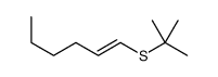 1-tert-butylsulfanylhex-1-ene Structure