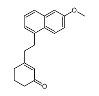 3-(2-(6-methoxy-1-naphthyl)ethyl)-2-cyclohexeneone结构式