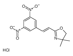 2-[(E)-2-(3,5-dinitrophenyl)ethenyl]-4,4-dimethyl-5H-1,3-oxazole,hydrochloride结构式