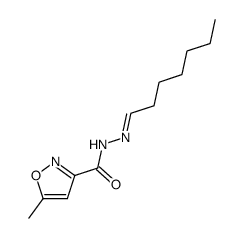 5-methyl-isoxazole-3-carboxylic acid heptylidenehydrazide结构式