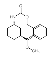 Methyl trans-3-(benzyloxycarbonylamino)cyclohexanecarboxylate structure