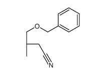 (3R)-4-(Benzyloxy)-3-methylbutanenitrile结构式