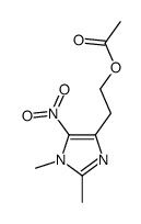 2-(1,2-dimethyl-5-nitroimidazol-4-yl)ethyl acetate Structure