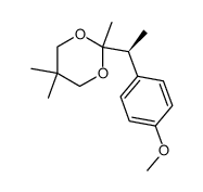 2-[(S)-1-(4-Methoxy-phenyl)-ethyl]-2,5,5-trimethyl-[1,3]dioxane Structure