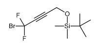 (4-bromo-4,4-difluorobut-2-ynoxy)-tert-butyl-dimethylsilane Structure