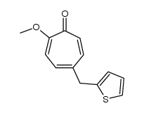 2-Methoxy-5-(2-thienylmethyl)tropone Structure