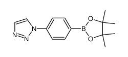 1-(4-(4,4,5,5-四甲基-1,3,2-二氧杂硼杂环戊烷-2-基)苯基)-1H-1,2,3-三唑图片