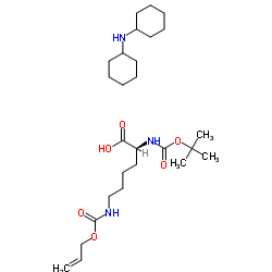 Boc-Lys(Alloc)-OH DCHA structure