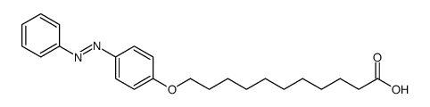 11-(4-phenyldiazenylphenoxy)undecanoic acid Structure