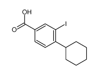 4-Cyclohexyl-3-iodobenzoic acid Structure